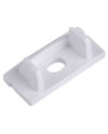 TAPA C/ AGUJ PERFIL ALU. BLANCO 2000*17.1*8.5mm